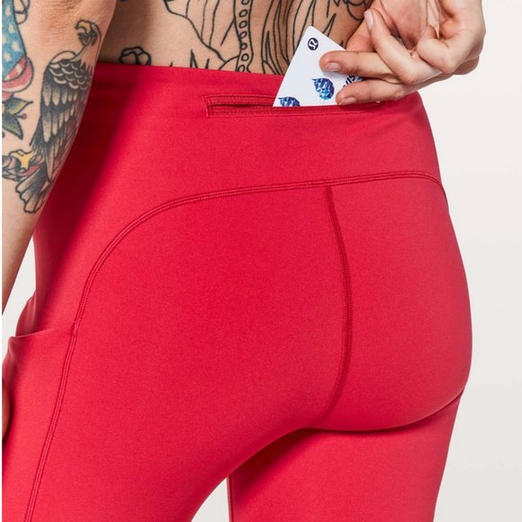 Lululemon Speed Up Tight - Red - Size 4 - Great Used Condition - Picture 3 of 9